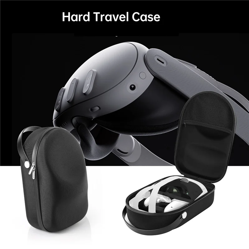 VR Carrying Case For Oculus Quest 3 Portable Storage Bag Handlebar Suitcase Travel Box VR Replacement Black
