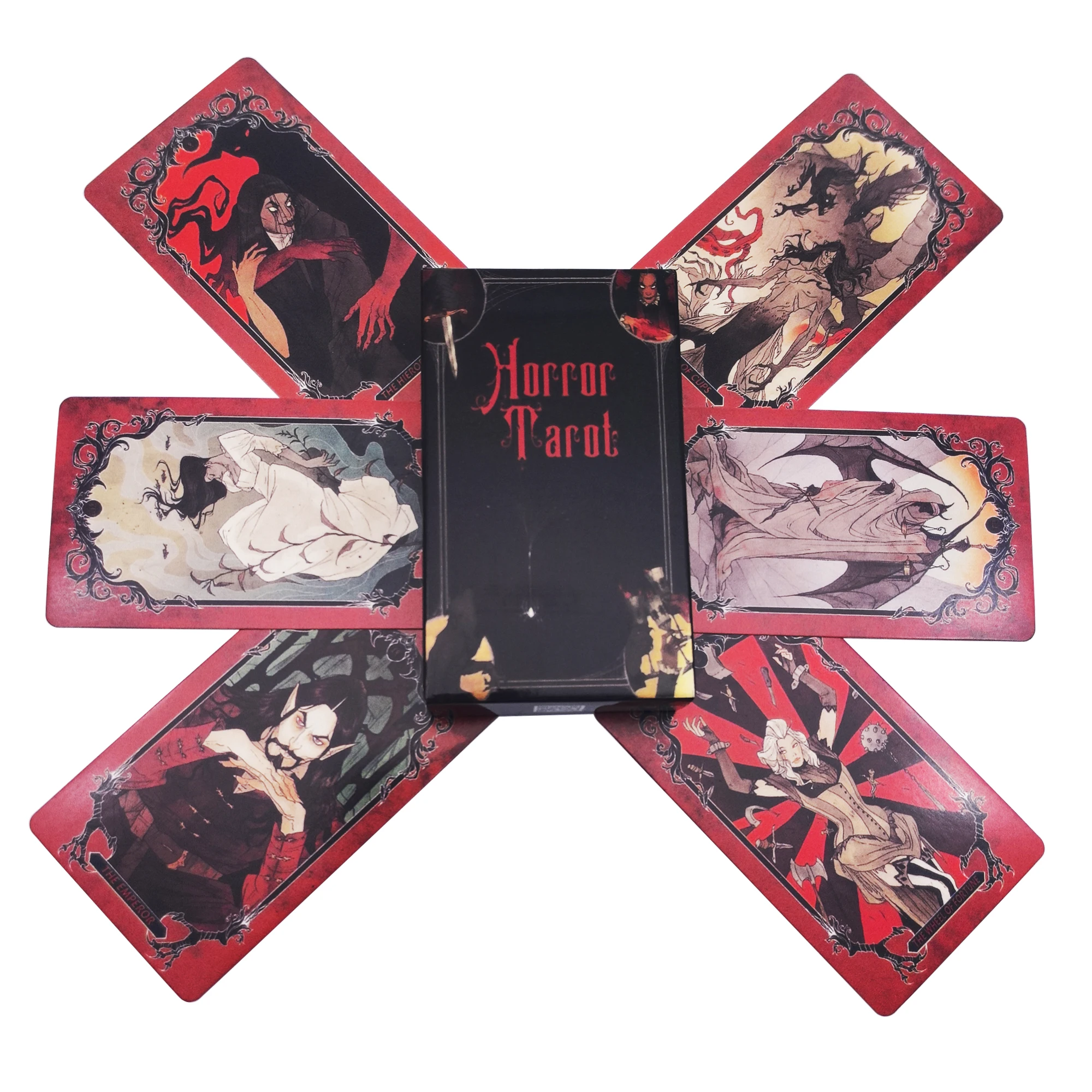 

Horror Tarot Cards English Fun Deck Table Divination Fate Board Games gift