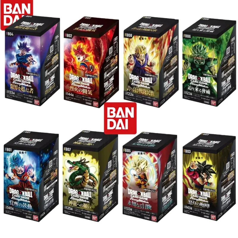 Bandai Dragon Ball TCG coleção cartão FUSIONWORLD versão japonesa FS01 FS02 FB03 FB04 FB05 FB07 FB08 brinquedo presentes de Natal