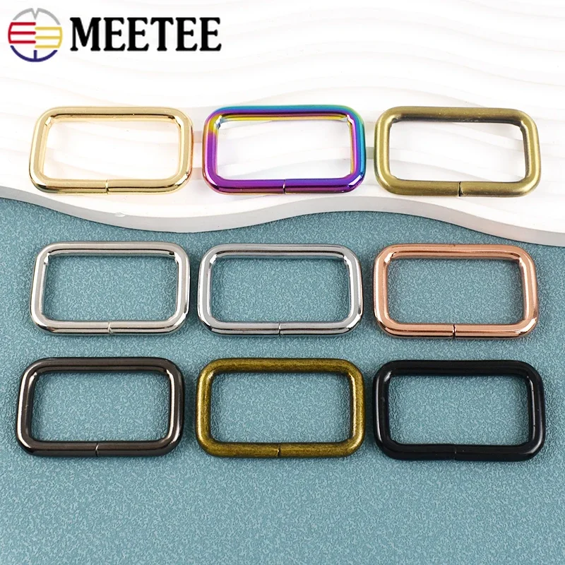 5-30Pcs 38mm Metal Rectangle Buckles Square O D Ring for Backpack Strap Belt Webbing Pets Collar Clasp DIY Hardware Accessories