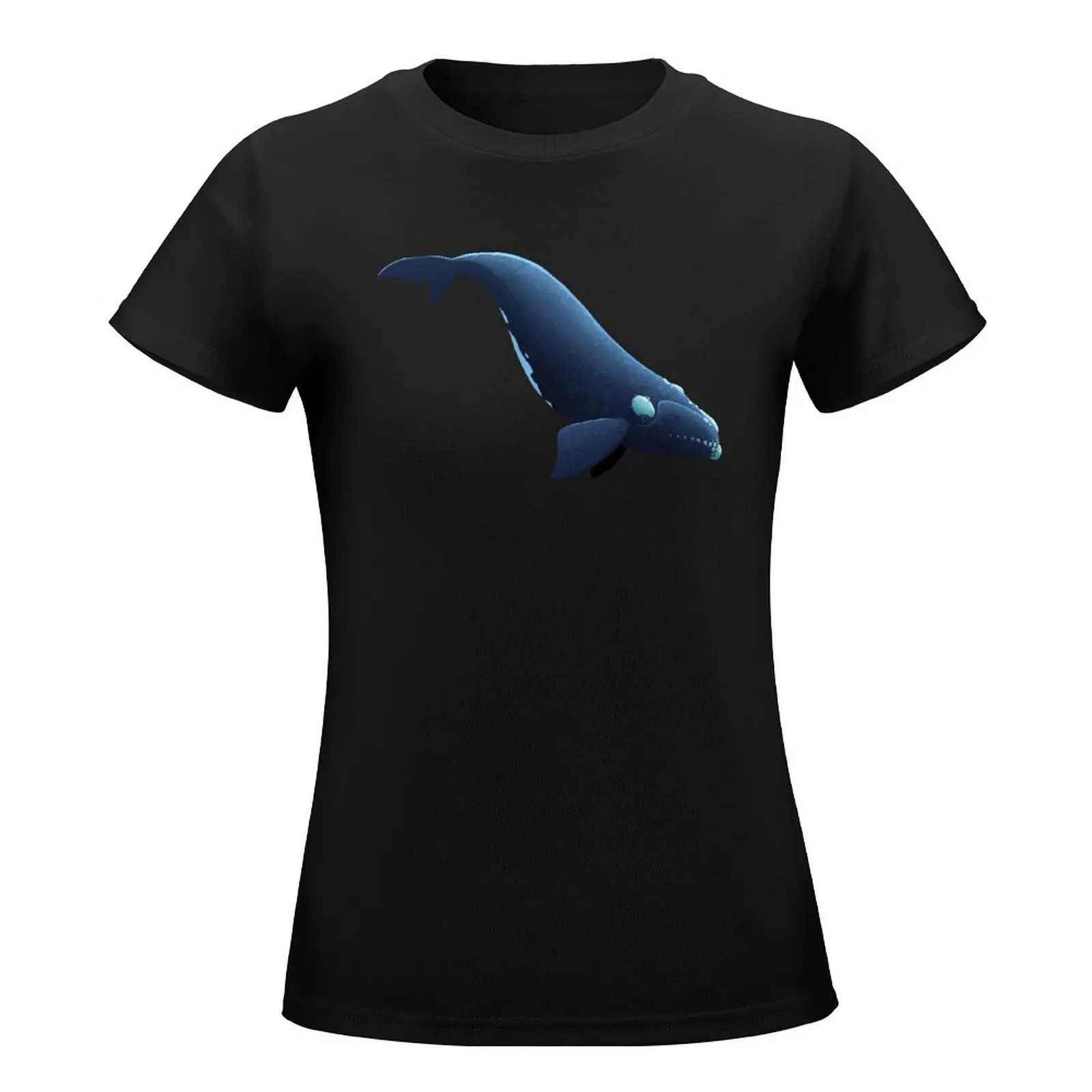 North Atlantic Right Whale T-Shirt Female clothing female shirts graphic tees black t-shirts for Women