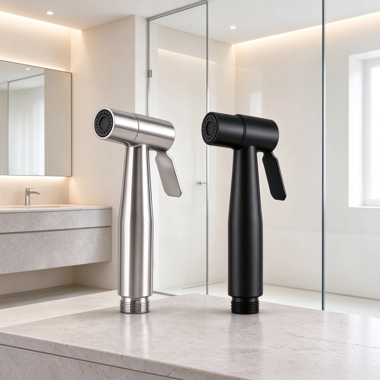 Handheld Bidet Sprayer Set Wall-Mounted Feminine Wash Multi-Purpose Toilet Cleaning Gun with Easy Control