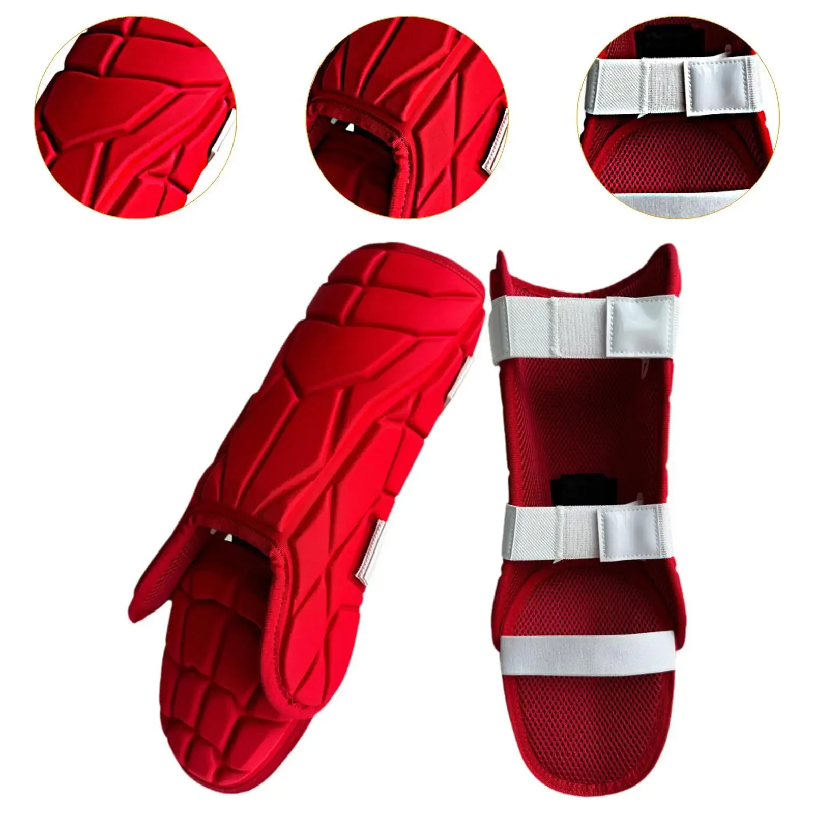 Baseball Leg Guard oftball Baseball Shin Guard Foot Guard with Adjustable Straps Lightweight Shin Guards