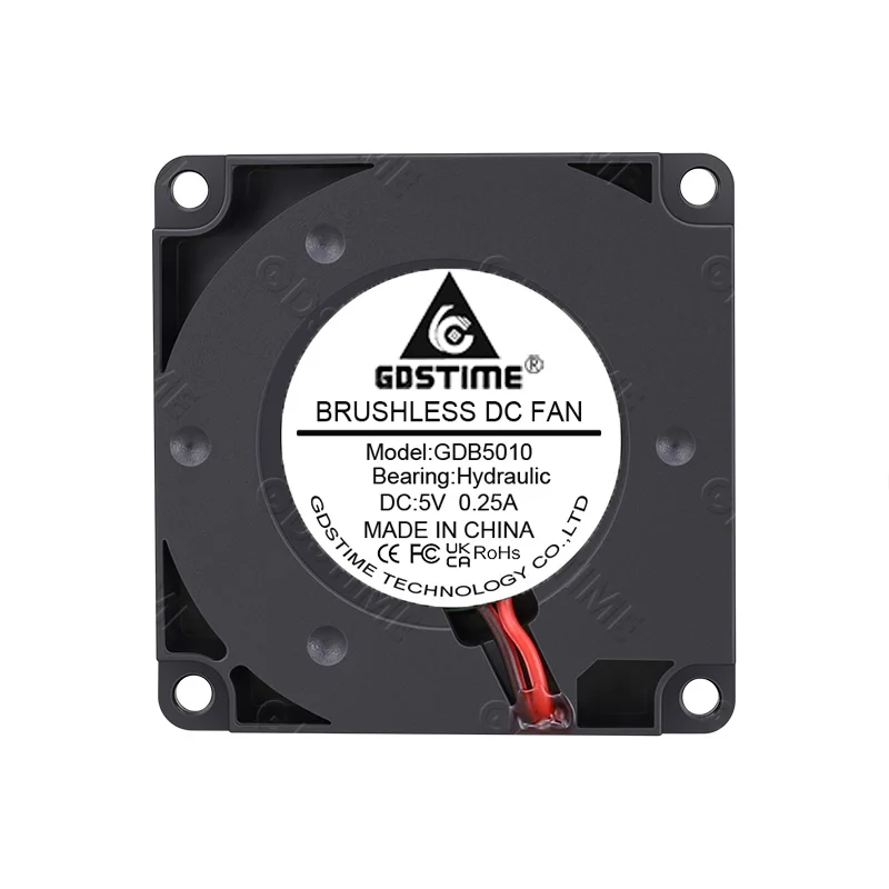 Gdstime 5010 Fan 24V 12V 5V 3D Printer Fan 50MM USB/2PIN Mini Blower Fan 50x50x10MM DC Brushless Cooling Fan 6000RPM Radial Fan
