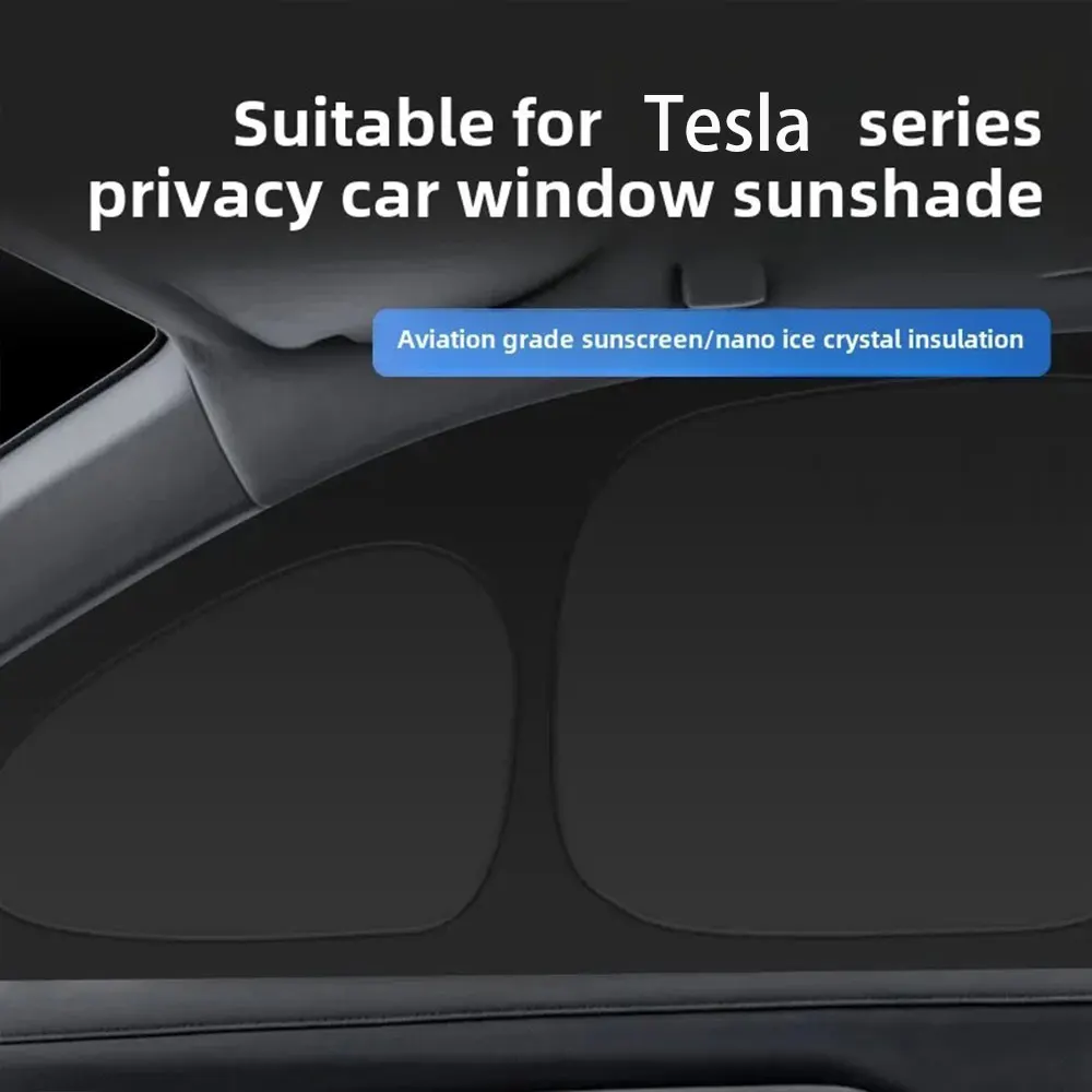 

For Tesla Model Series Glass Roof Sun Shade Front Rear Window Sunshade Camping Privacy Skylight Blind Windshield Cover