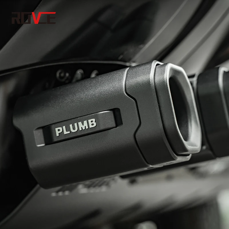 ROVCE Car Muffler Pipe Exhaust Tip Rear Air Vent Outlet Tailpipe with Guard Plate For Land Rover Defender 130 110 2020-2024