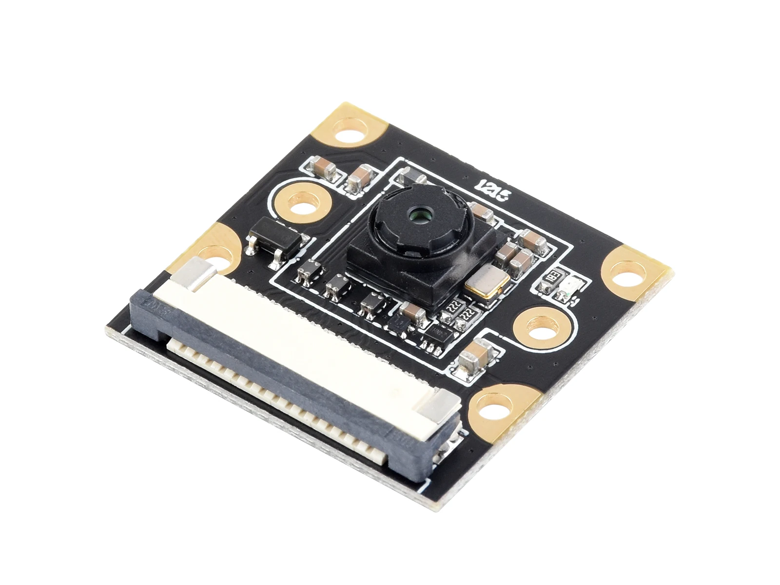 Imagen 5: Sensor IMX219 del módulo de cámara Waveshare IMX219, interfaz MIPI-CSI, opciones para 79,3 °   / 120 °   FOV, Para Raspberry Pi 5