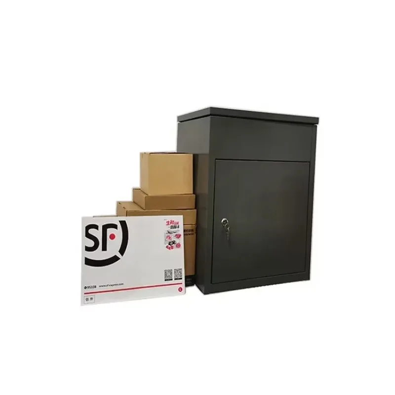 Waterproof Delivery Mailbox,Large Home DoorwayCourier Parcel  Cabinet,Anti-theft Security Mental Express Delivery Box