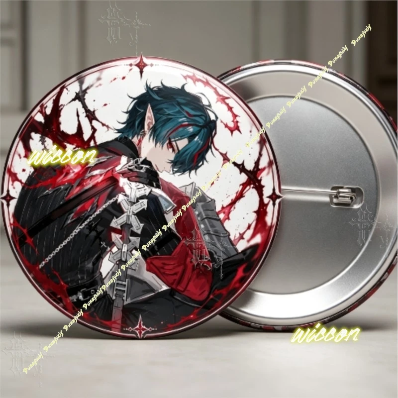 Arknights Endfield Camille Tinplate Badge Game Character Brooch Anime Merch Pin Comic Con Souvenir Small Present Halloween Party
