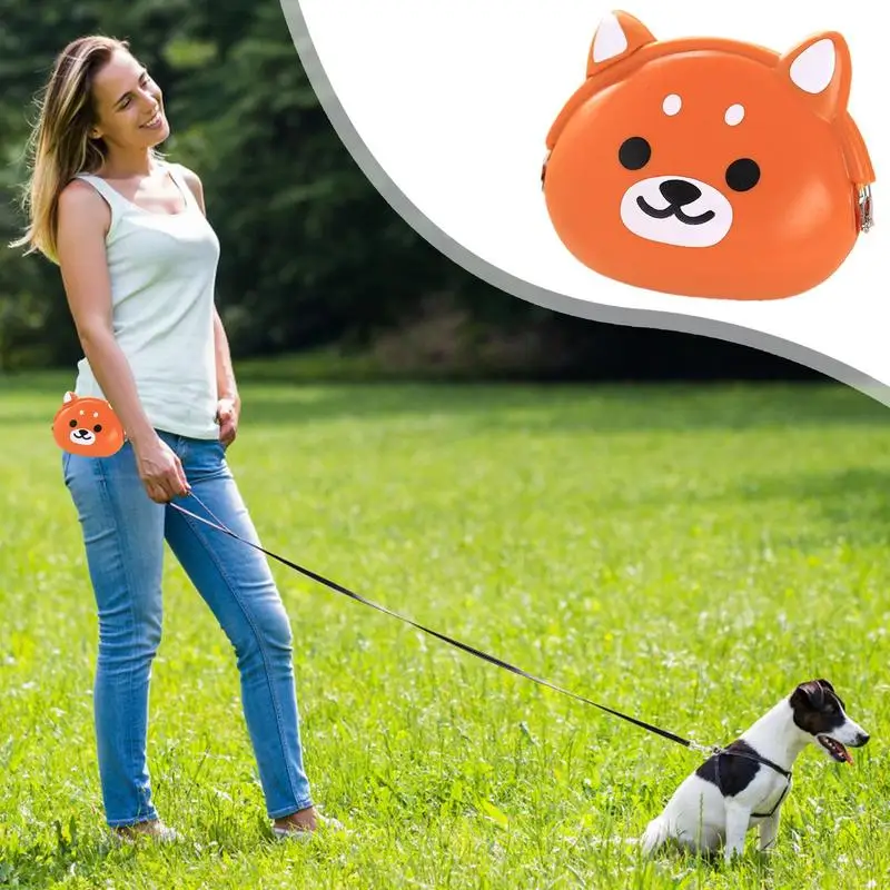 Pet Snack Bag Silicone Pet Feed Snack Reward Pocket Dog Food Dispenser Waterproof Fanny Pack For Walking Training Reward