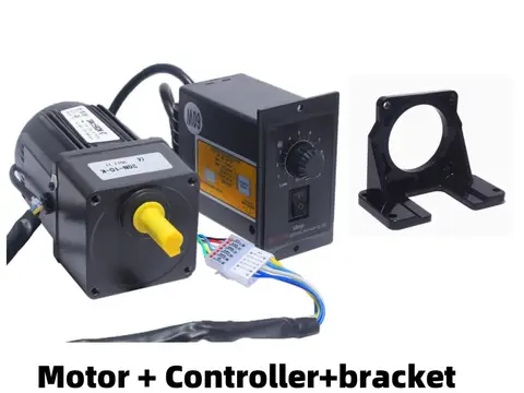 산업용 가변 기어 감속기 모터 샤프트, AC 속도 컨트롤러 키트, CW CCW, 25W, AC 220V, 110V, 50 HZ, 60HZ, 직경 10mm