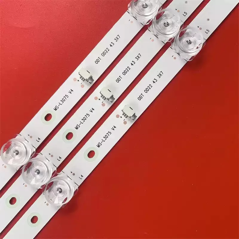 3PCS/KIT LED Backlight Strip for MS-L3075 V4 0DT 0D22 43 3X7
