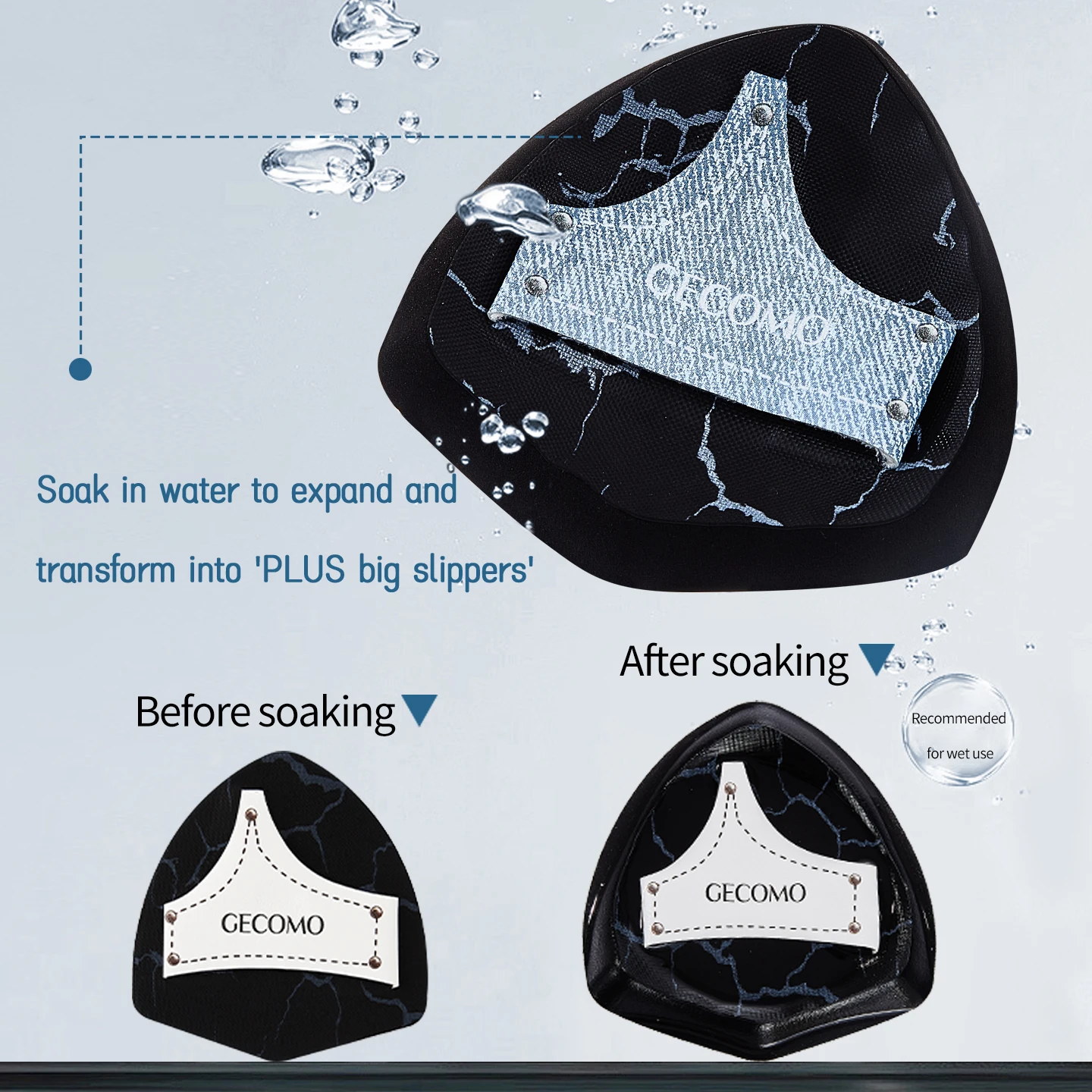 2PCS 데님 메이크업 파우더 퍼프 세트 부드러운 피부 친화적인 건식 및 습식 이중 용도 스펀지 쿠션 리퀴드 파운데이션용