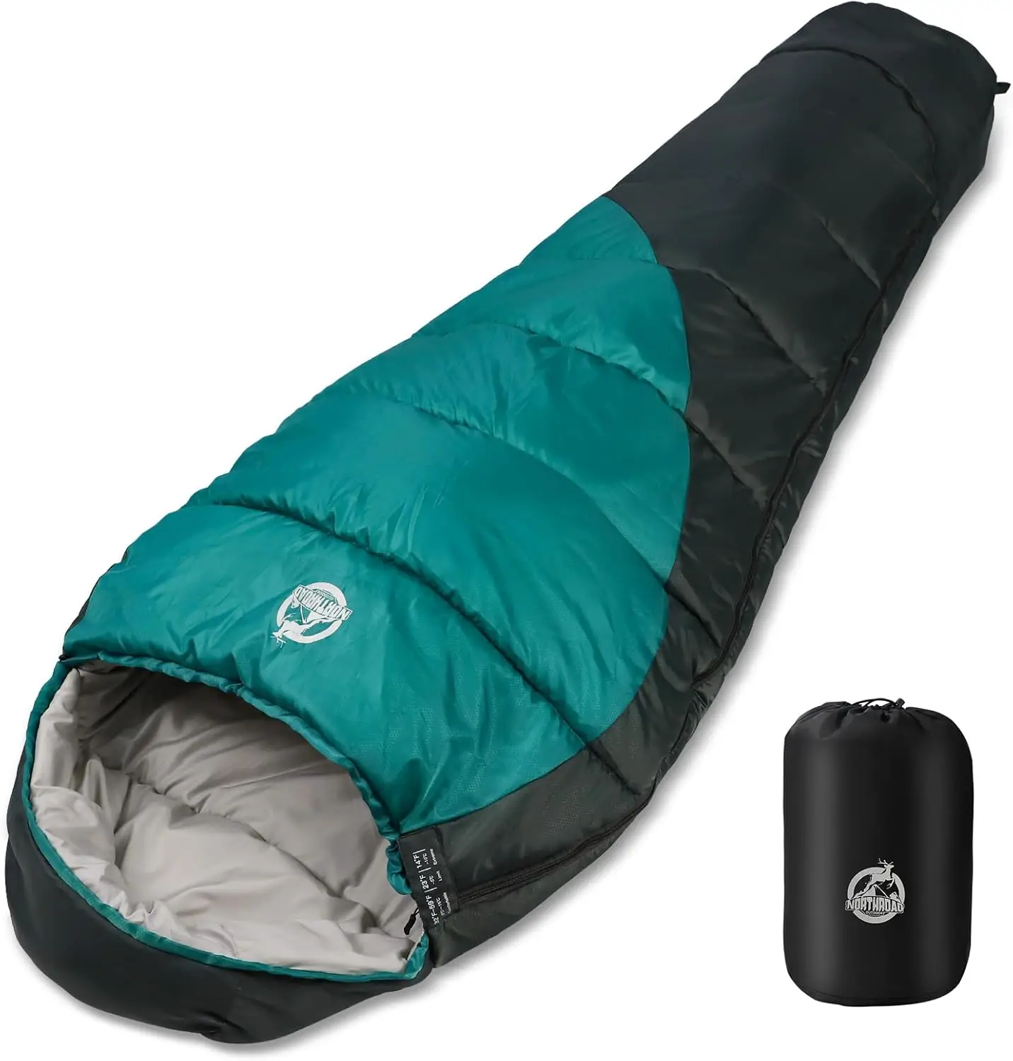 

3-4 Season Sleeping Bag 14-59°F, Lightweight Washable for Camping Hiking Outdoor Travel