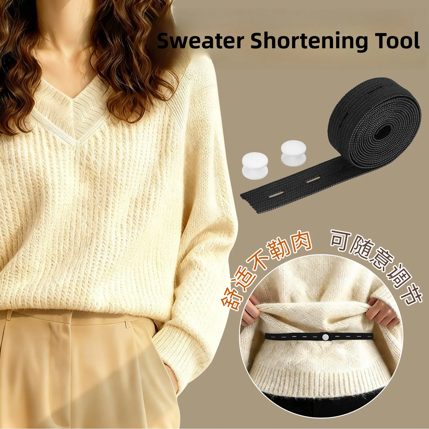 

Adjustable Elastic Waistband Shortened Shirt Tuck Invisible Belt Clothing Fixer Polyester Material from Zhejiang China