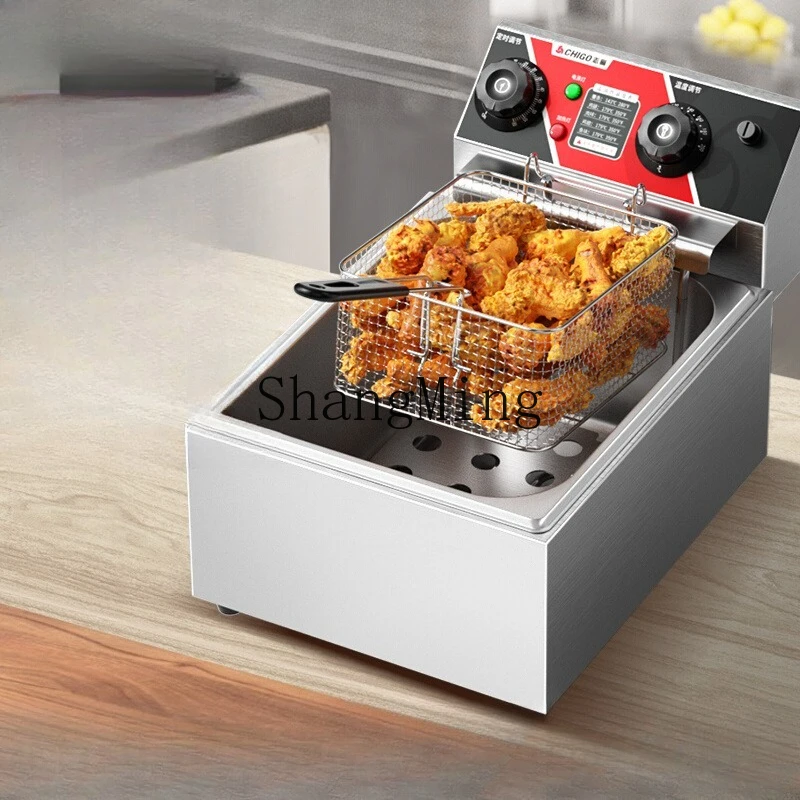 

SM New Fryer Commercial Electric Fryer Single and Double Cylinder Fryer Equipment Timed Electric