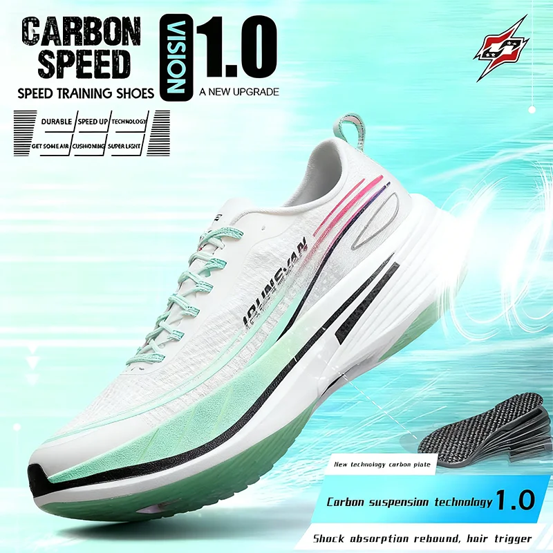 

IRUNSVAN Carbon sports shoes outdoor soft soles cushioning shock absorption running shoes comfortable and breathable