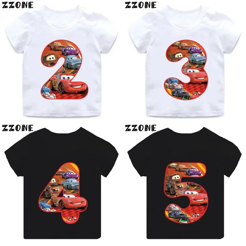 

Одежда для девочек с принтом «Молния Маккуин» от Car Pixar, футболка для детей 1, 2, 3, 4, 5, 6, 7, 8, 9 лет, детская футболка на день рождения, детская футболка для маленьких мальчиков