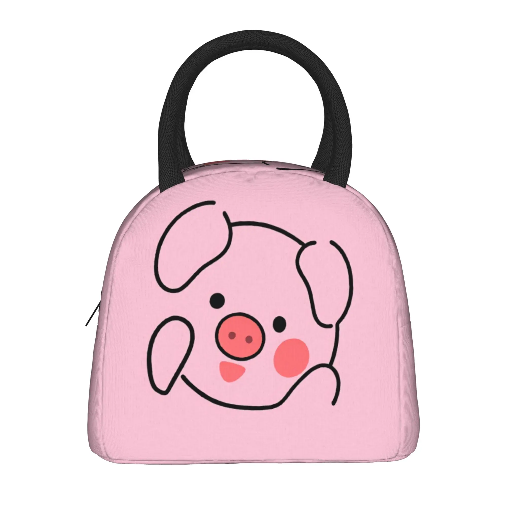 Cartoon Animal Face Lunch Bag Cute Pet Retro Lunch Box For Adult Office Portable Cooler Bag Oxford Custom Thermal Lunch Bags