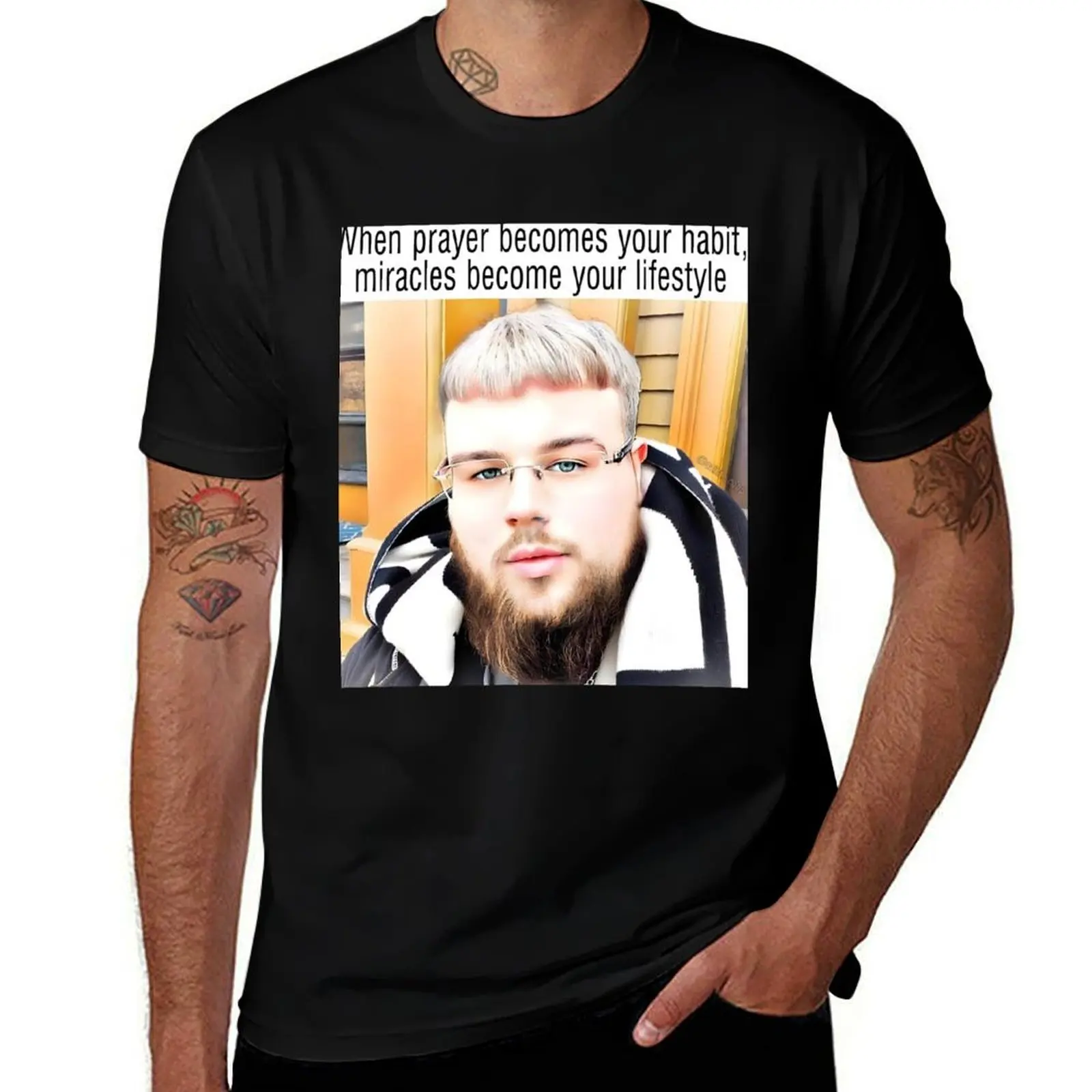 joeyy Miracles T-Shirt Haut d'été léger et respirant