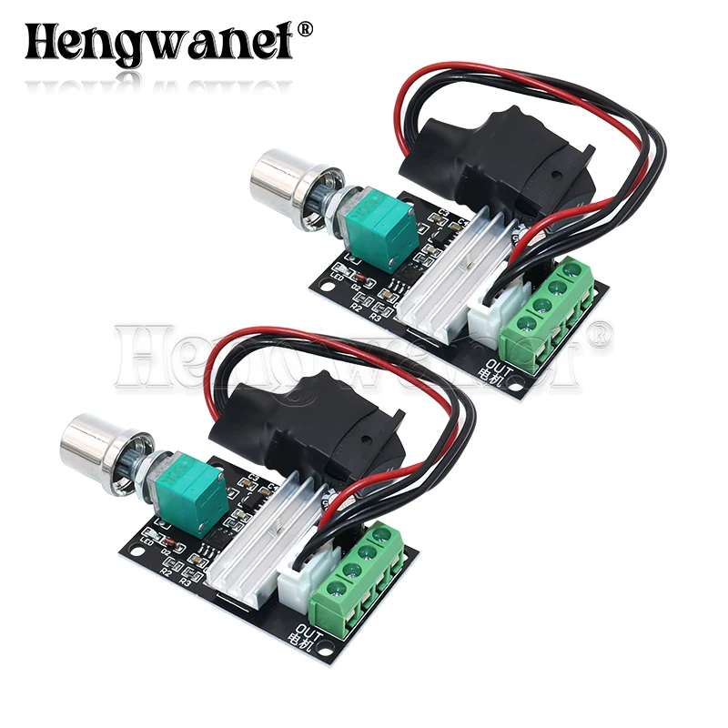Paquete de 2 6V 12V 24V 28V 3A 80W 1203BB controlador de velocidad del Motor de CC velocidad PWM interruptor de controlador de Motor Reversible ajustable marcha atrás