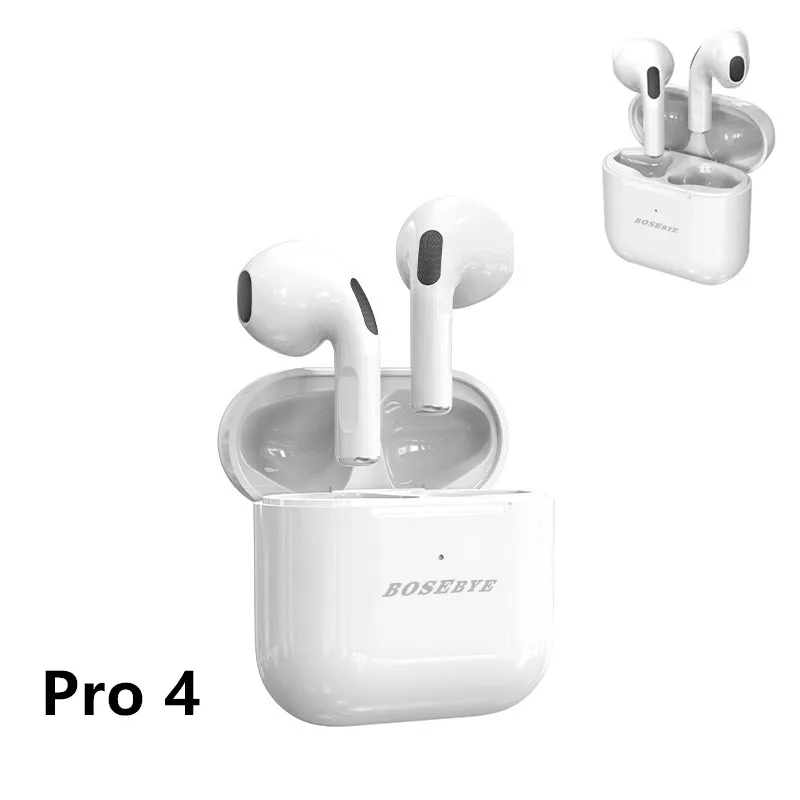 Bosebye Pro 4 TWS wireless headphones earphone Bluetooth-compatible 5.0 waterproof headset with mic for Xiaomi iPhone earbuds