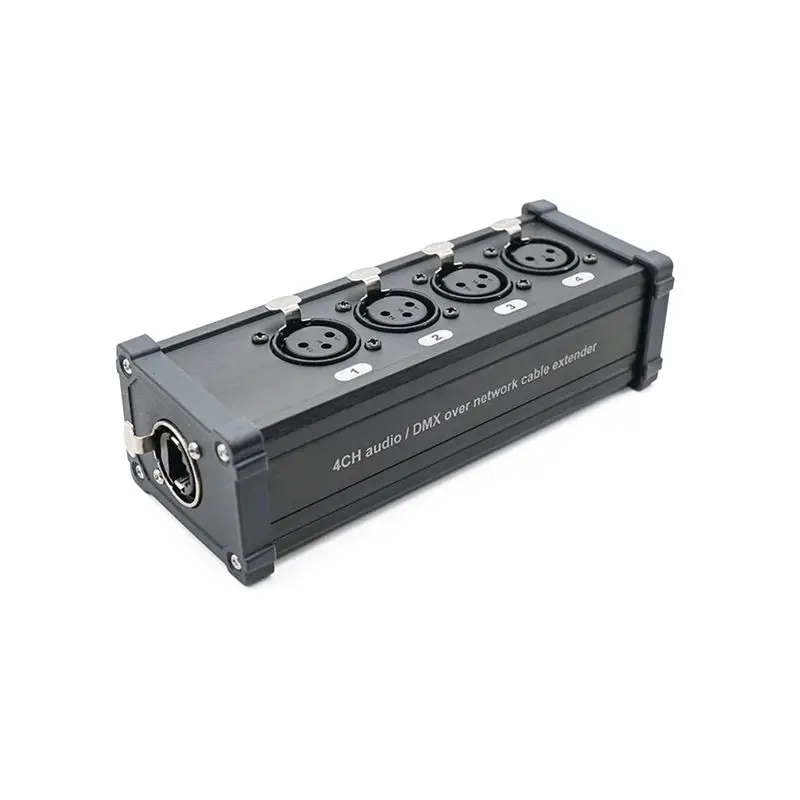 A33T 4-Channel XLR Network Cable Extender Ethercon for Stage Lighting Recording Studio DMX