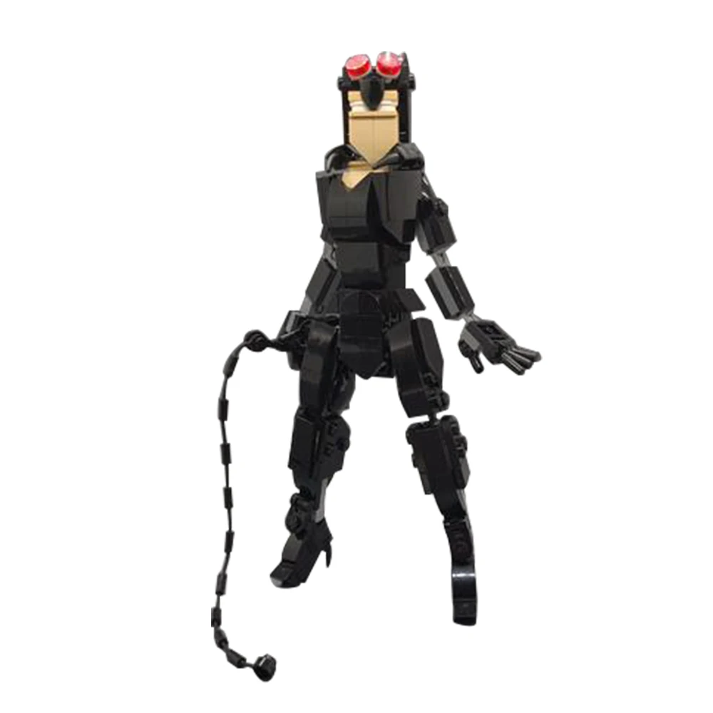 Gobricks MOC Catwoman Model Building Blocks, Anime clásico Mech Warrior Mech Girl, diy Bricks Toy para niños, regalo de cumpleaños