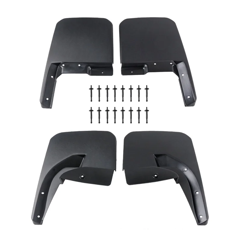 

Front& Rear Splash Guards Fender Flares Mud Flaps Kit For Jeep Wrangler JL 2018-2024 Mud Splash Protection