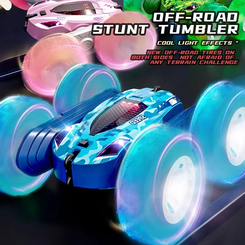RC Stunt Car Double Sided Flip 2.4G Remote Control Cars 360° Rotation RC Off Road Drift Car Children Gifts For Kids Adults Toys