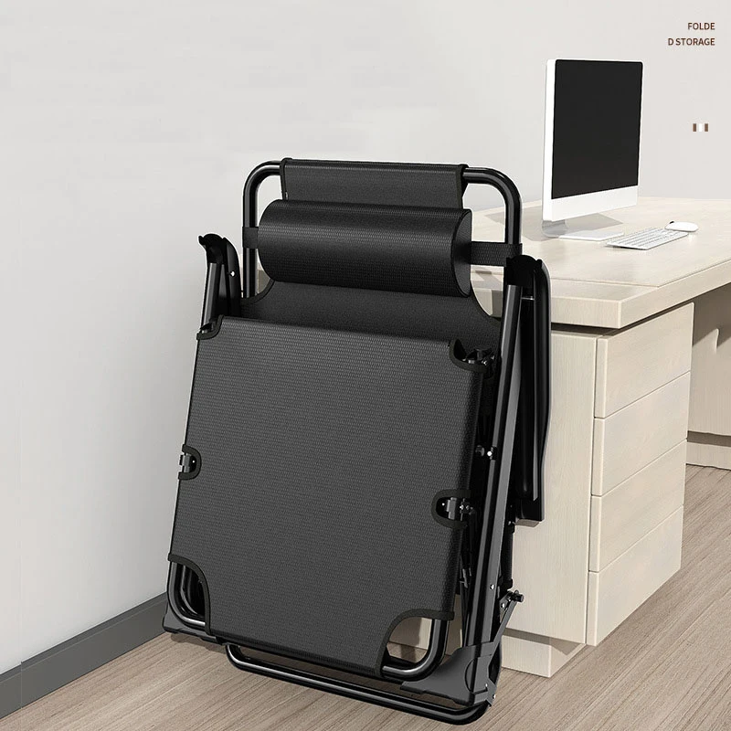 Folding Recliner Office Nap Recliner Ergonomic Design Armchair Outdoor Portable Camping Chair Bed Household Furniture