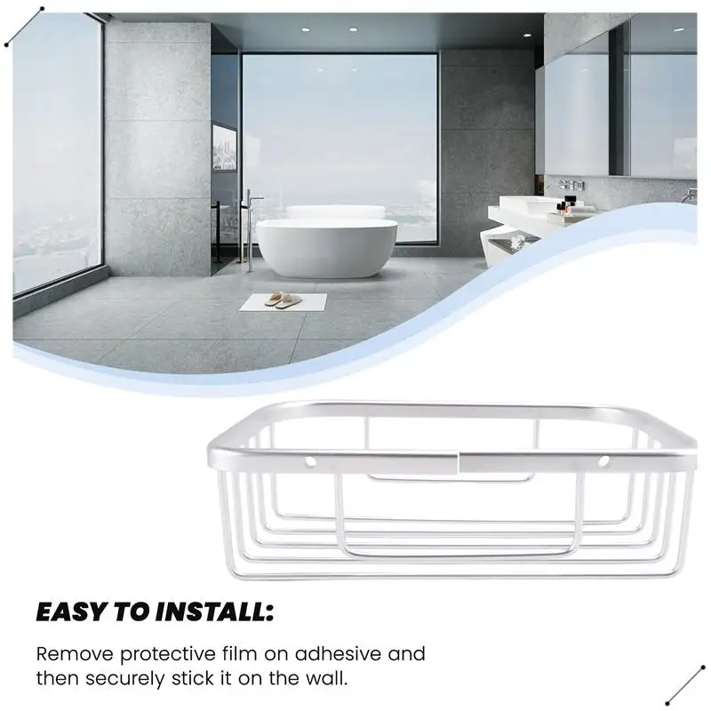 Bathroom Shower Shelf Holder Aluminum Corner Storage Rack Shampoo Soap Cosmetic Shelves Wall Mounted Kitchen