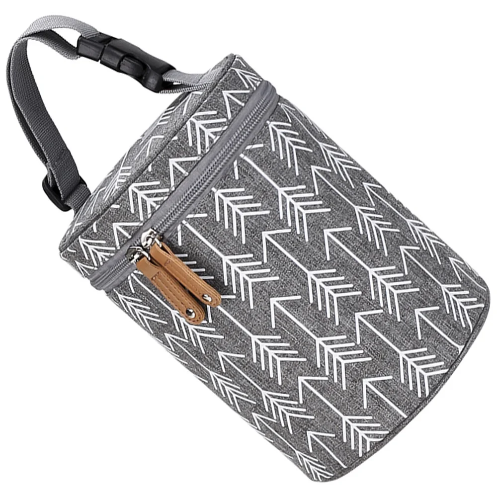 Bolsa de viaje para botella de comida para bebé, bolsa enfriadora de leche aislada, contenedor de lactancia portátil para leche materna, cochecito de aperitivos refrigerados