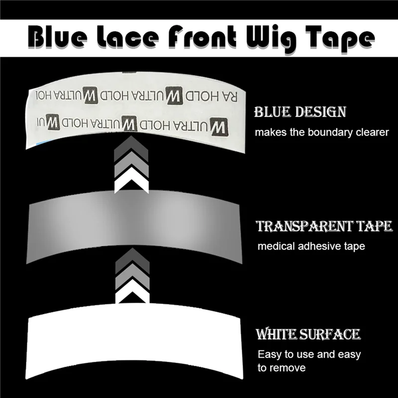 

【SEE】288Pcs/Lot Ultra Hold Wig Double Sided Tape Strong Adhesive Hair System Extension Strips For Toupees/Lace Front Wig Film
