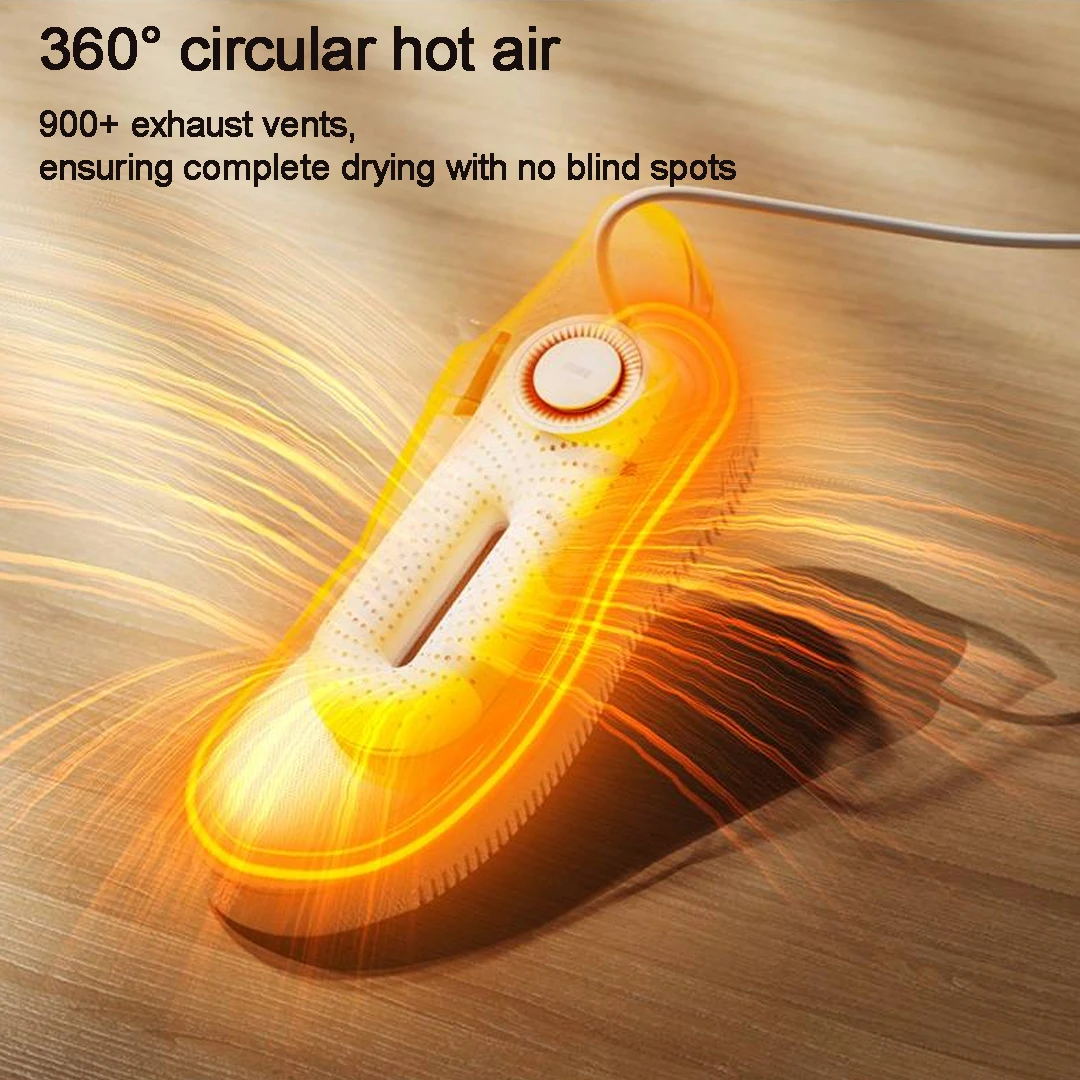 Sothing ZERO Scarpe Asciugatrice Pro 220V Portatile 3 Marce Temporizzazione Luce Viola Antibatterica Turbina Riscaldatore PTC 55 °   Tmperatura costante