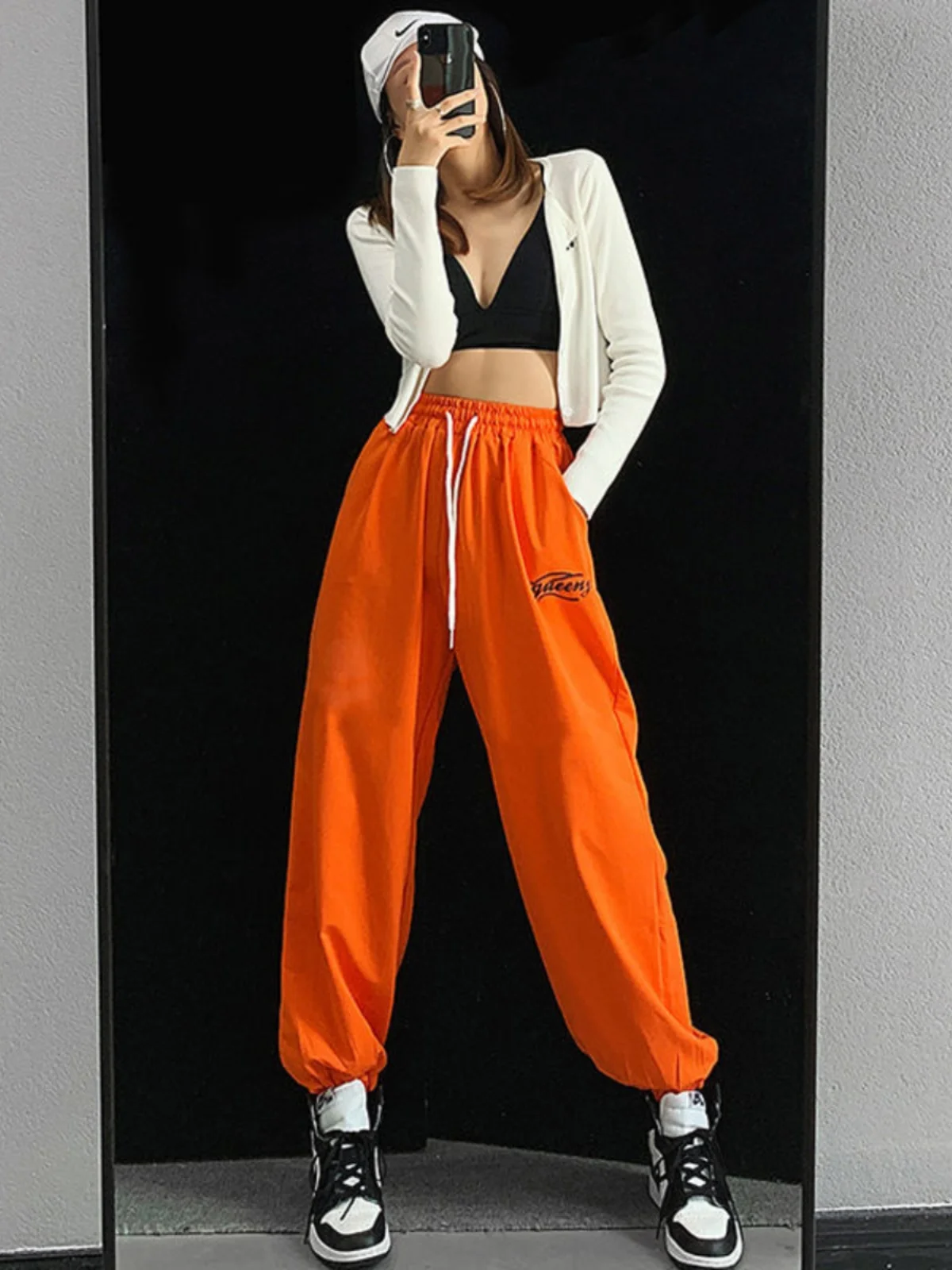 Square Dance Sport Pants Women's Loose Printed Jazz Street Dance Pants High Waist Casual Trousers Harlan Pants Other Material