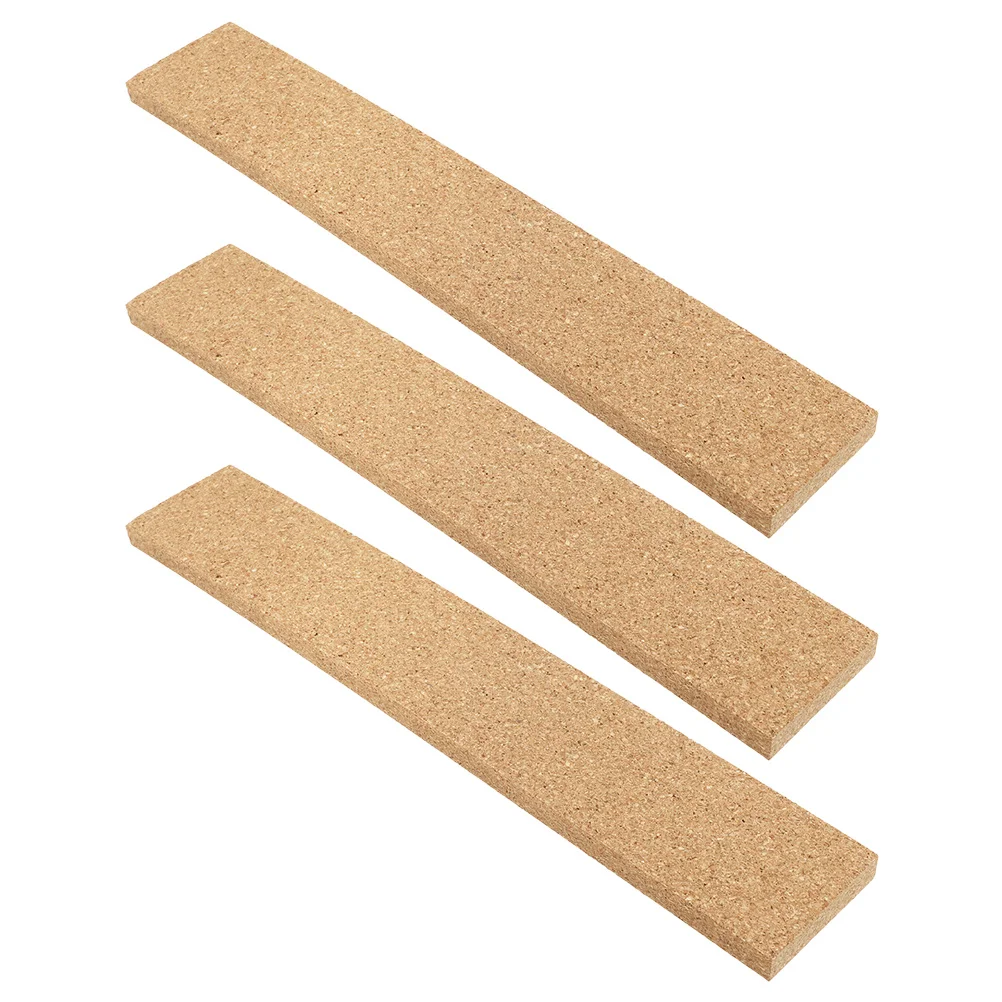 3 قطعة شرائط ذاتية اللصق الفلين الطبيعي نشرة القضبان لمكتب المنزل جدار مذكرة مجلس المنظم الفلين شرائط الحائط