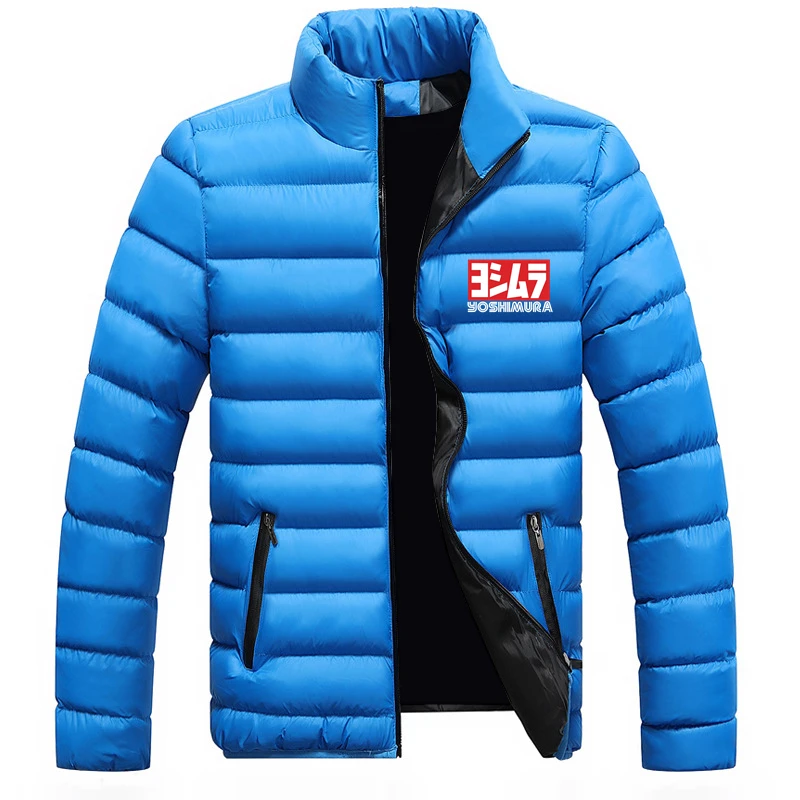 2022 Autumn Yoshimura Brand Print Classic Style Jacket Mens Popular Customizable Cotton Solid Color Zip Comfortable Down Jacket