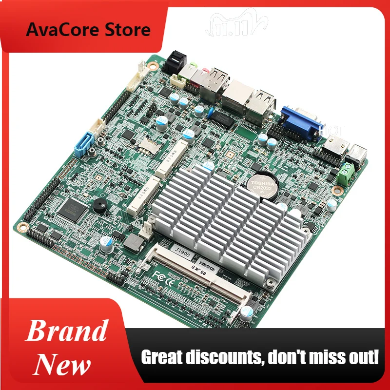 AvaCoreMini Itx Motherboard With CPU J1900 Processor HDMI+VGA LVDS/EDP Display DDR3 RAM LAN USB MSATA SSD MPCIE SLot