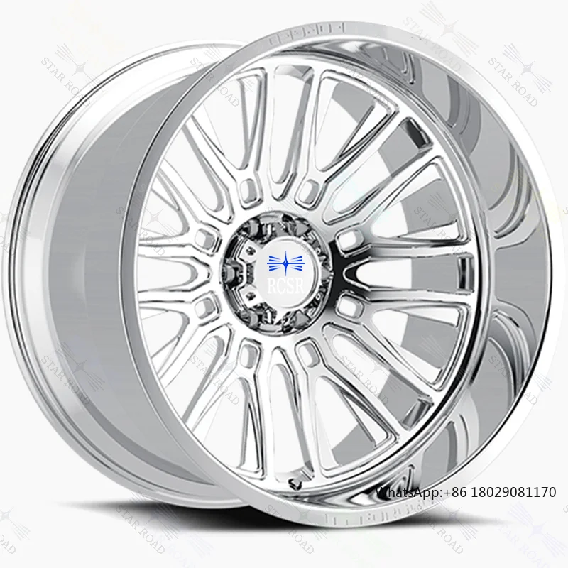 RCSR Custom 5x120 5x112 6x139.7 8x165.1 4x4 Off Road Truck Deep Dish Wheel Deep Dish Lip Pickup Colorful Sport Rims 17 18 19 20