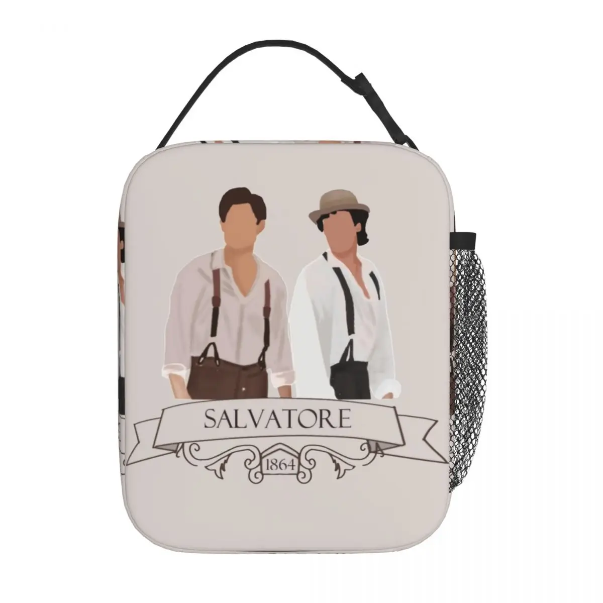 Salvatore Ampire Diaries TV Show Thermal Insulated Lunch Bag for Work Portable Food Bag Men Women Cooler Thermal Food Box