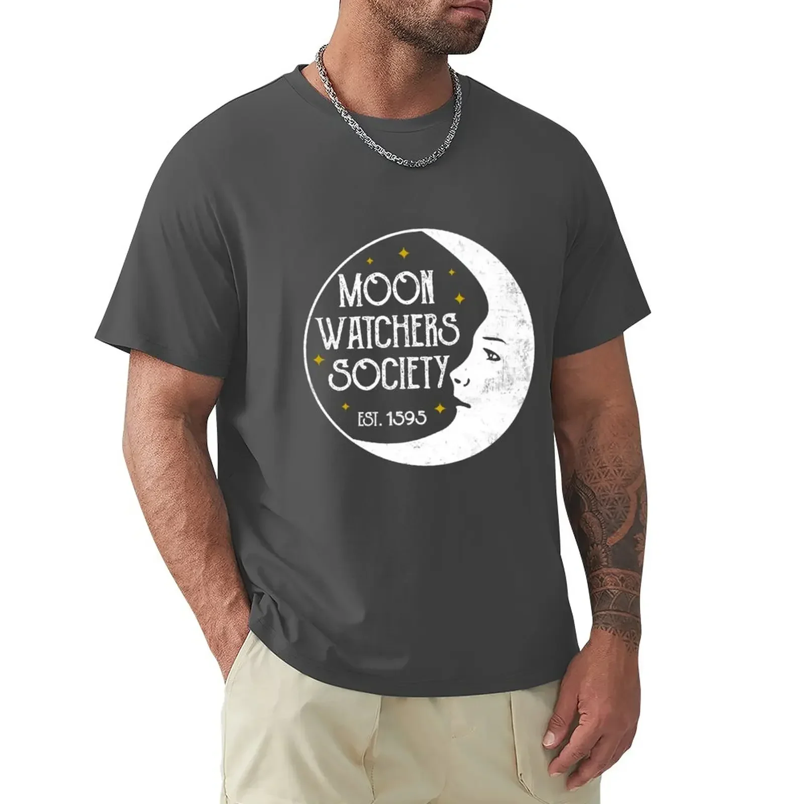 Moon Watchers Society T-Shirt animal prinfor boys plus size tops mens t shirts