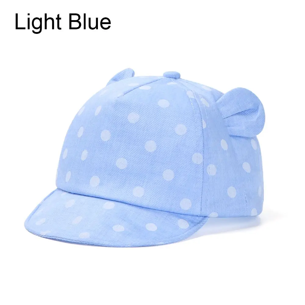 New For 6-24Months Girls Boys Outdoor Children Sun Hat Rabbit Ear Cap 's Baseball Hat Dot Beach Caps