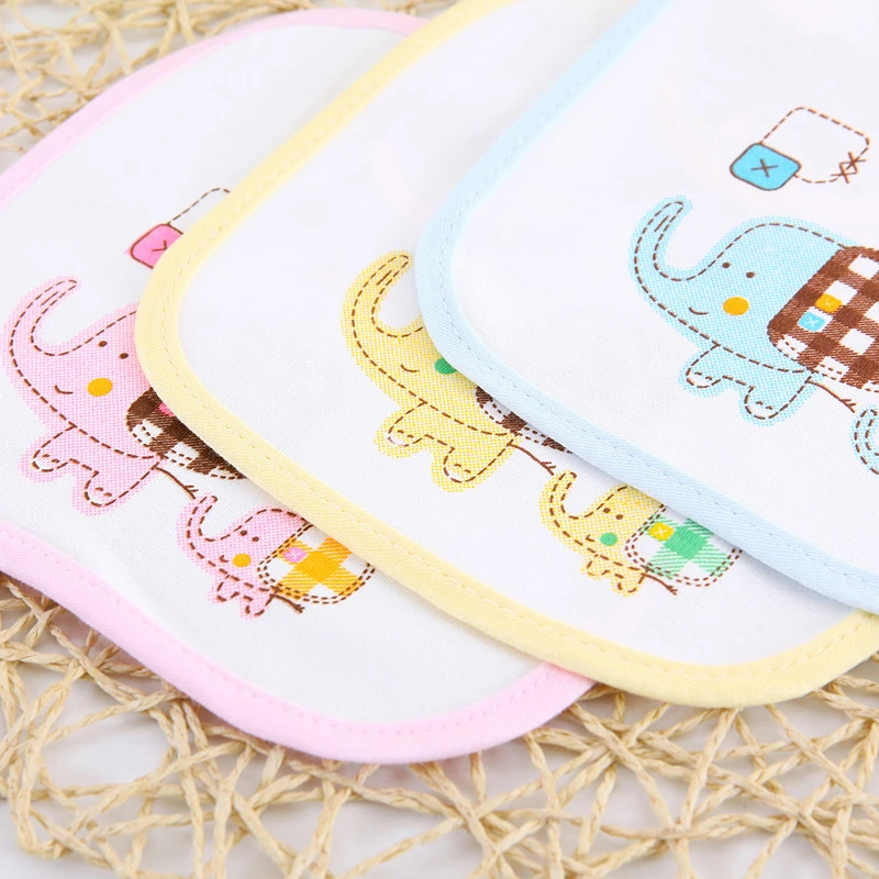 5PCS Baby Bibs Cotton Waterproof Bib Children Feeding Clothes Protection Kids Toddler Scarf for Newborns Boys Girls Accessories