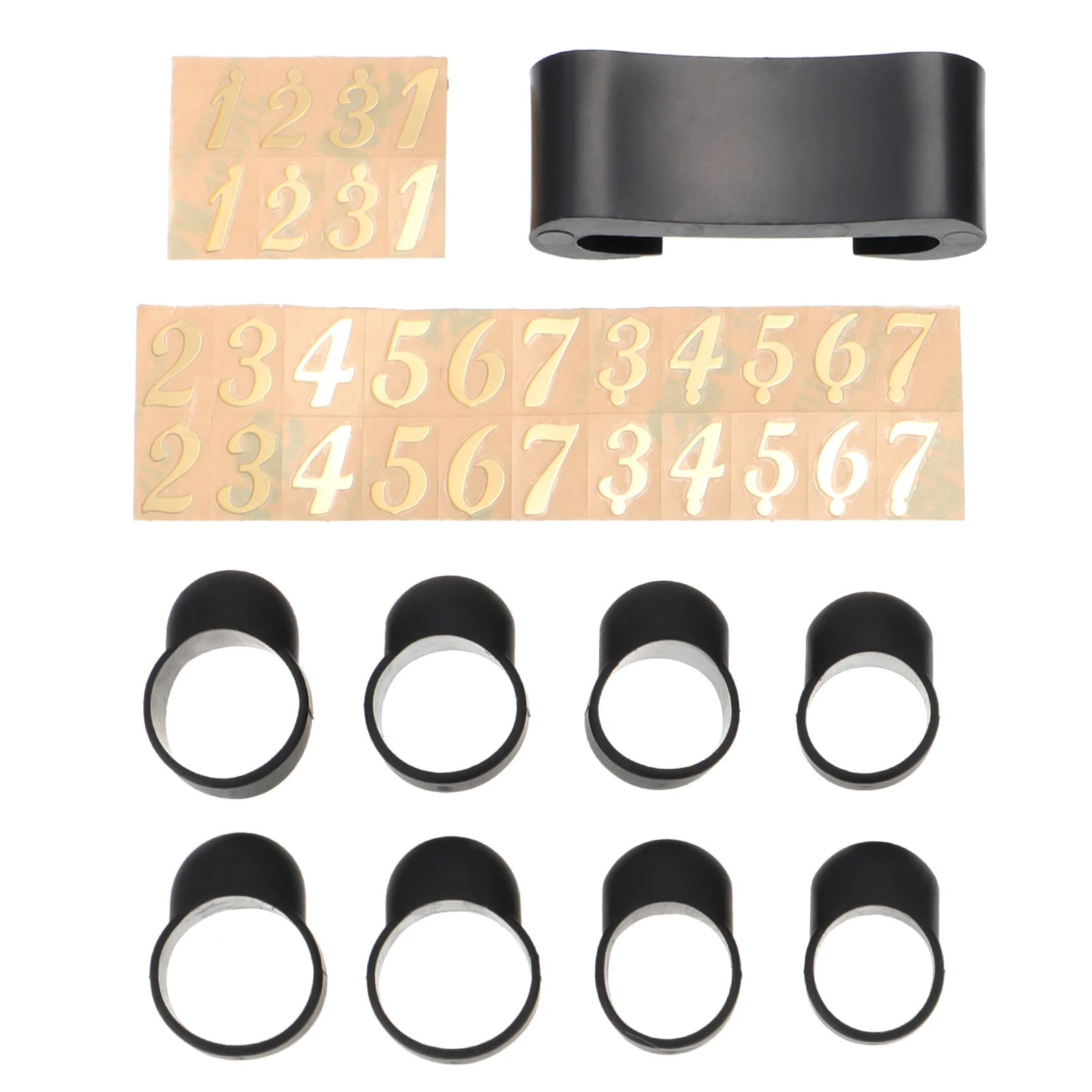

Anti-slip Finger Cover Set Steel Tongue Drum Sleeves Sticker Covers Picks Silica Gel Accessories