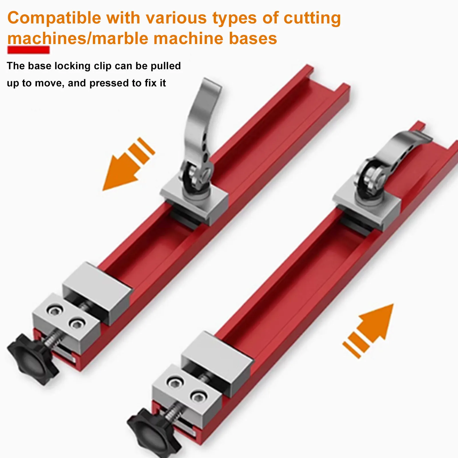 

Circular Saw Fixing Clamp Aluminum Alloy Cutting Machine Rail Easy To Operate 360mm High Strength for Woodworking Tasks
