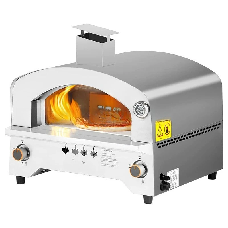 

Gas, liquefied gas, pizza oven, stainless steel