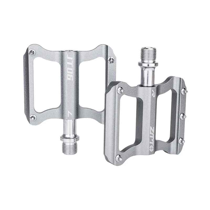 ZTTO Road Bike Ultralight Flat Pedal Aluminum Alloy Bicycle Bearings Anti-Slip Folding Pedals Cycling Titanium