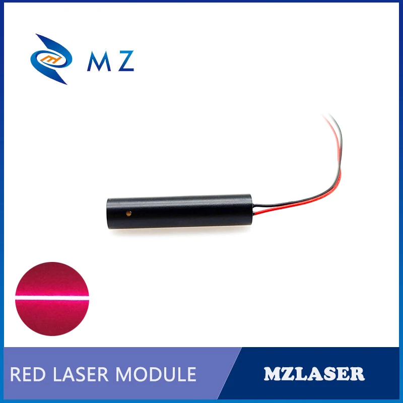 Laser à ligne rouge de qualité industrielle, technologie de diode, savoir à chaud, compact, type d'entraînement APC, Mini D, 10mm, 650nm, 10mW, 12V