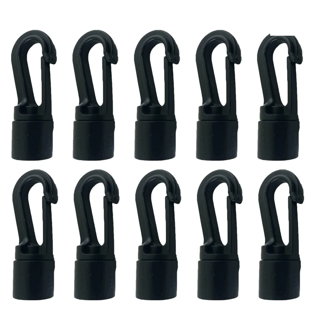 10pcs Rope Hooks Outdoor Travel Tent Accessories Plastic Rotary Hooks Safety Buckle Swivel Snap Trigger Clips Carabiners Rings R